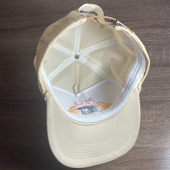 Vintage Mens 80’s UPR High Performance Compression Team Hat EUC Yellow - Picture 5 of 8